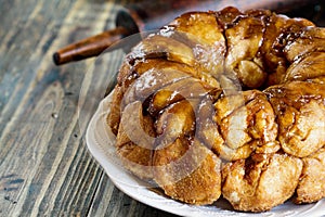 Sweet Carrot Cake Monkey Bread with Brown Sugar Glaze