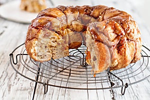 Sweet Carrot Cake Monkey Bread Ring