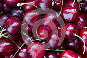 Sweet cherries background