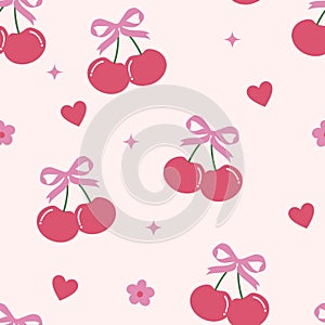 Sweet Cherry Bows Pattern