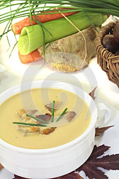 Sweet chestnut soup
