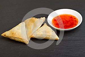 Sweet chilli n samosa