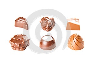 Sweet chocolate bombon