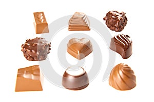 Sweet chocolate bombon