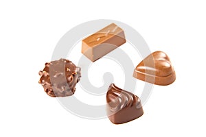 Sweet chocolate bombon