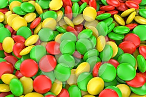 Sweet colorful candy. Candy variation color texture or background. 3D render.