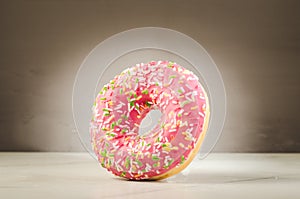 Sweet and colourful doughnut/Sweet and colourful doughnut with f