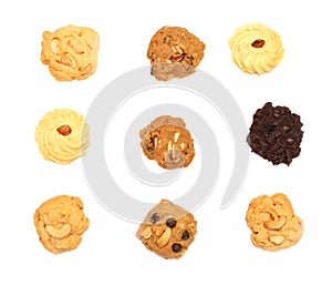 Sweet cookie isolated white background