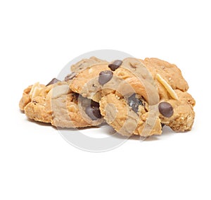 Sweet cookie white background