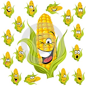 Sweet corn cartoon photo