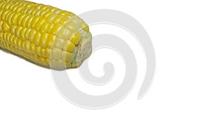 Sweet corn, a fruit and vegetable with a high carbohydrate content in place of rice.