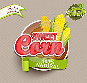 Sweet corn logo. photo