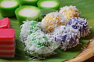 Sweet dessert Kuih Buah Melaka