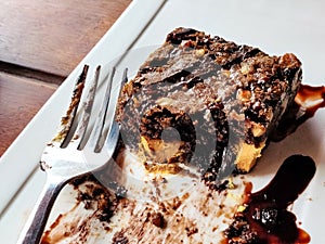 sweet dessert walnut brownie