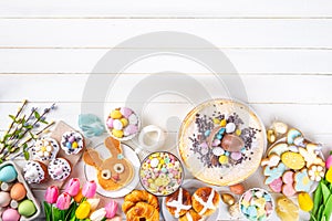Sweet Easter brunch background