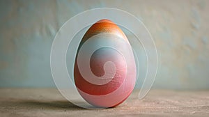 Sweet Easter Cheer: Ultra Minimalist Chocolate Egg with Captivating Shades for Festive Atmospheres