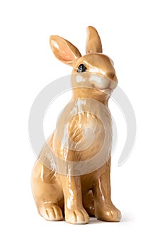 sweet easter rabbit figure isolated on whte background