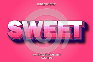 Sweet editable text effect comic style