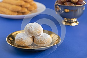 Sweet Eid El Fitr Cookies, Muslim Lesser Holiday Traditional Sweets