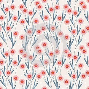 Sweet flower seamless pattern