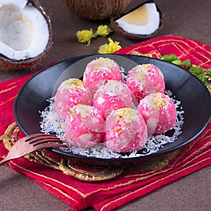 Sweet food Coconut Rasgulla