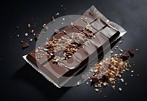 sweet food placed on a table chocolate cubes