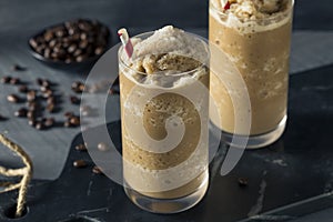 Sweet Frozen Iced Coffee Slushie