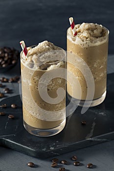 Sweet Frozen Iced Coffee Slushie