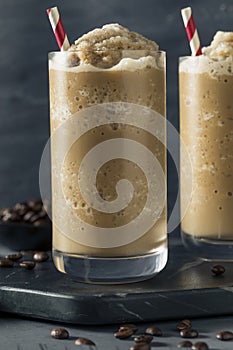 Sweet Frozen Iced Coffee Slushie