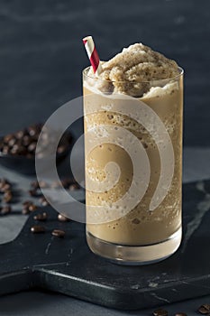 Sweet Frozen Iced Coffee Slushie