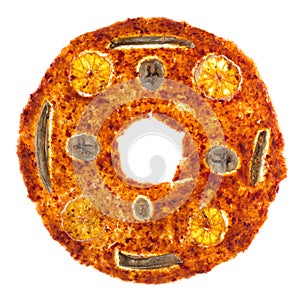 Sweet fruit pastille round shape