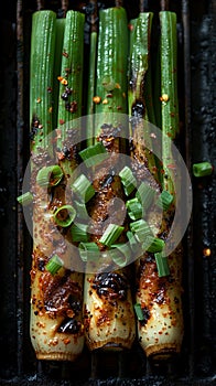 Sweet Garleek is a garlic and leek hybrid that combines the sweetness of onions with the rich flavor of garlic. Grilled
