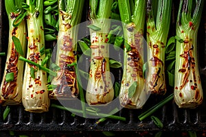 Sweet Garleek is a garlic and leek hybrid that combines the sweetness of onions with the rich flavor of garlic. Grilled
