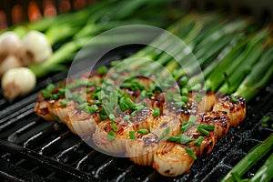 Sweet Garleek is a garlic and leek hybrid that combines the sweetness of onions with the rich flavor of garlic. Grilled