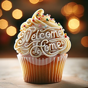 Sweet Gesture Cupcake with Creamy Calligraphy