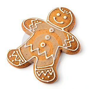 Sweet gingerbread isolated on white background