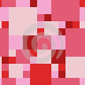 Sweet girlish red and pink tiled seamless texture