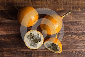 Sweet granadilla or grenadia passion fruit