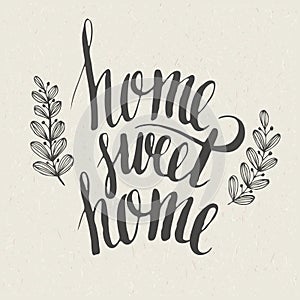 Sweet home lettering