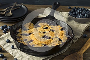 Sweet Homemade Blueberry Cobbler Dessert