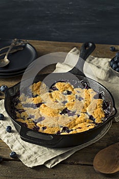 Sweet Homemade Blueberry Cobbler Dessert