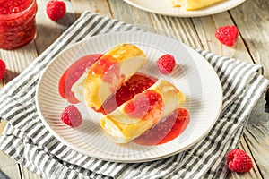 Sweet Homemade Cheese Blintzes