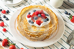 Sweet Homemade Layed Crepe Cake