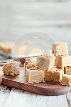 Sweet Homemade Peanut Butter Fudge Candy