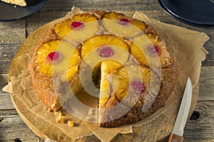 Sweet Homemade Pineapple Upside Down Cake