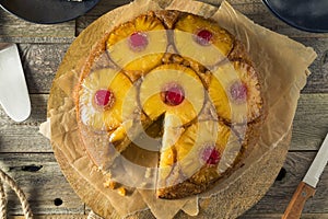 Sweet Homemade Pineapple Upside Down Cake