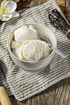 Sweet Homemade Vanilla Bean Ice Cream Gelato