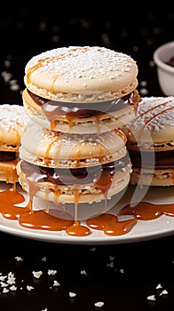 Sweet indulgence Alfajores cookies capture the concept of delectable delight flawlessly