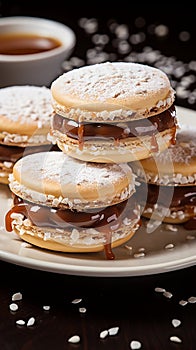 Sweet indulgence Alfajores cookies capture the concept of delectable delight flawlessly