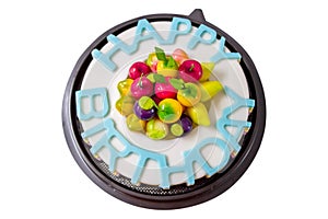 sweet jelly birthday cake